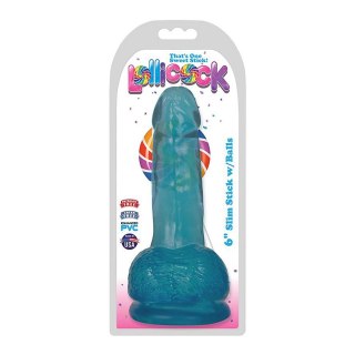 Curve Toys - Dildo z jądrami Berry Ice 15 cm