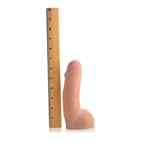 XR Brands - Dildo tryskajace o podwójnej gęstości - 18 cm