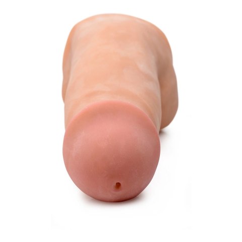 XR Brands - Dildo tryskajace o podwójnej gęstości - 18 cm