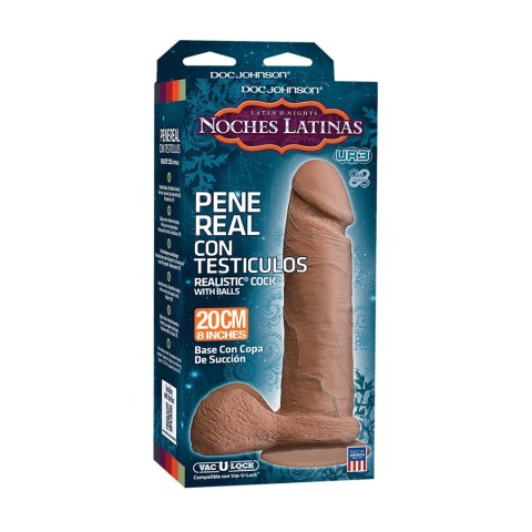 Doc Johnson - Realistyczne dildo z jądrami Ultraskyn 20 cm