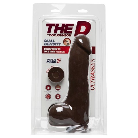 Doc Johnson - Realistyczne dildo z jądrami Master D 25 cm