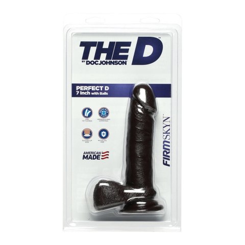 Doc Johnson - Realistyczne dildo z jądrami Perfect 18 cm