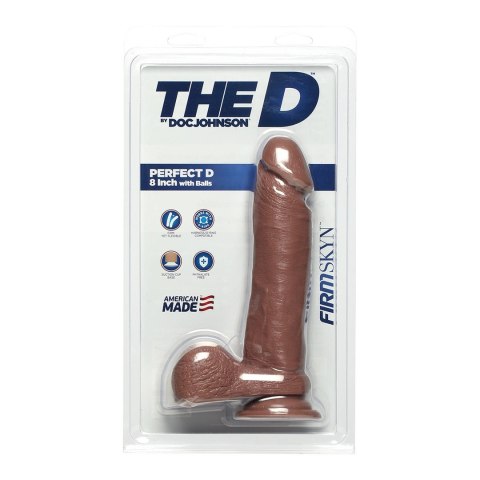 Doc Johnson - Realistyczne dildo z jądrami Perfect 20 cm