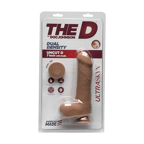 Doc Johnson - Realistyczne dildo z jądrami Uncut D 18 cm