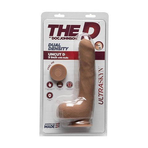 Doc Johnson - Realistyczne dildo z jądrami Uncut D 22 cm