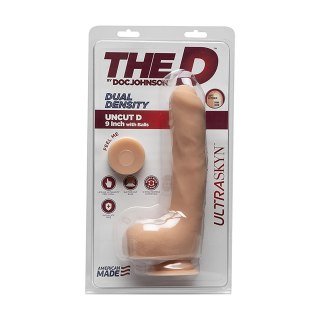 Doc Johnson - Realistyczne dildo z jądrami Uncut D 22 cm