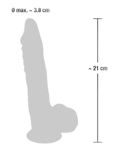 Medical Silicone - Medyczne Silikonowe Dildo 21cm