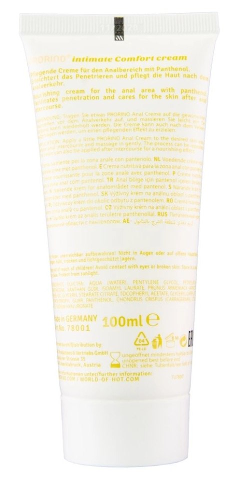 PRORINO - Krem Do Seksu Analnego Sensitive Anal Comfort 100 ml