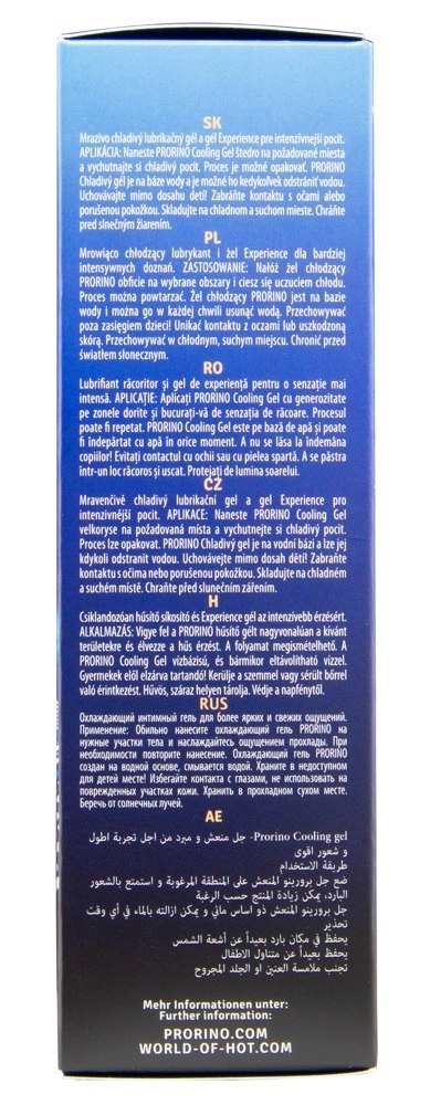 PRORINO - Stymulujący Żel Cooling Gel Strong 100 ml